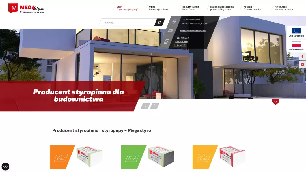 Producent styropianu - MegaStyro - podgląd