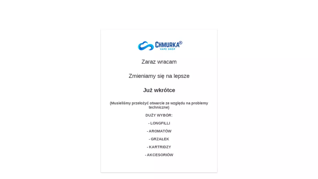 Chmurka Vape Shop - podgląd