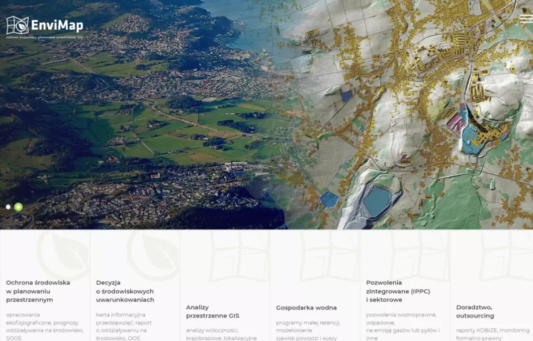 EnviMap - ochrona środowiska, ekspertyzy, opracowania i  raporty środowiskowe - podgląd